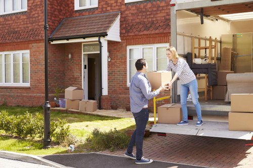 Removal team working on a residential move in East Sheen