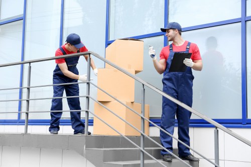 Customer raising a service complaint during a moving job review