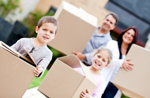 Furniture and household items being transported during an Eastsheen removal