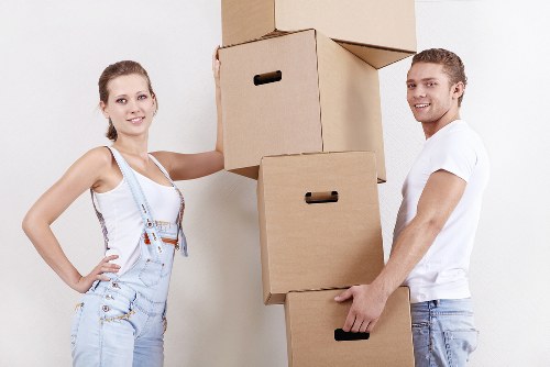 Professional moving truck planning around Eastsheen parking and access